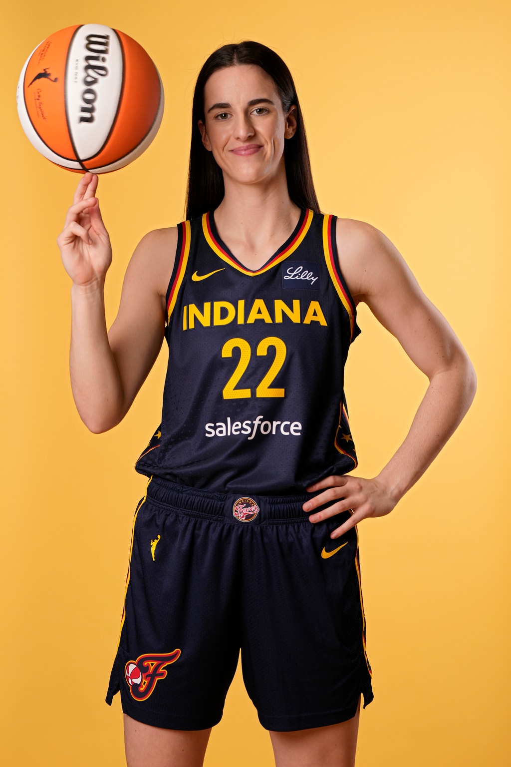 Caitlin Clark in her Indiana Fever jersey — composed, competitive, and gracious under pressure