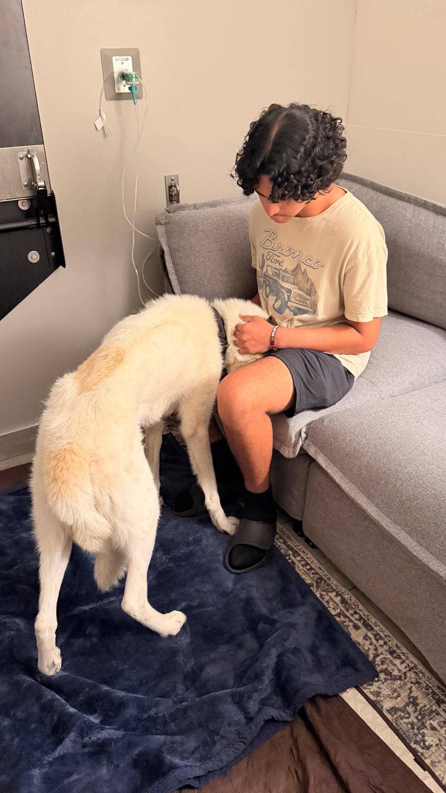 Milo and Odin — the last time together