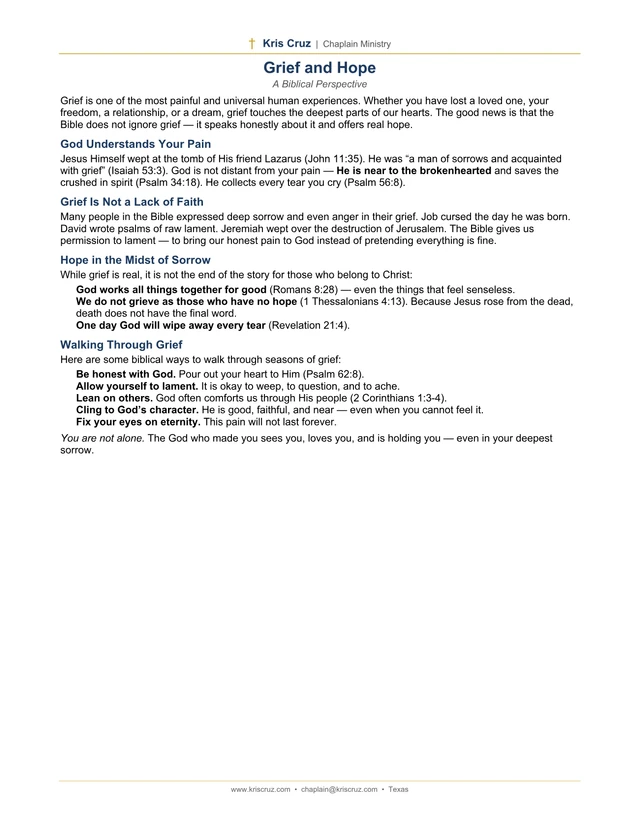 Grief and Hope — same PDF file as download