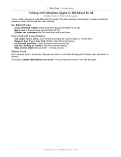 Talking with Children About Grief — same PDF file as download