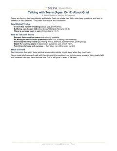 Talking with Teens About Grief — same PDF file as download