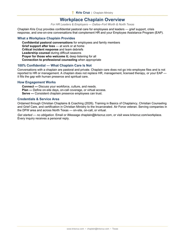 Workplace Chaplain Overview — same PDF file as download